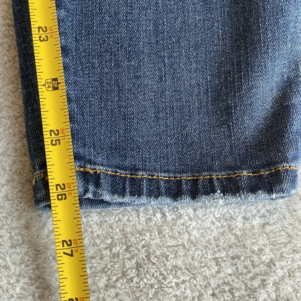 Judy Blue Relaxed Fit Skinny Distressed Denim Jean Womens 9/29 Mid Rise Shredded - Picture 13 of 14